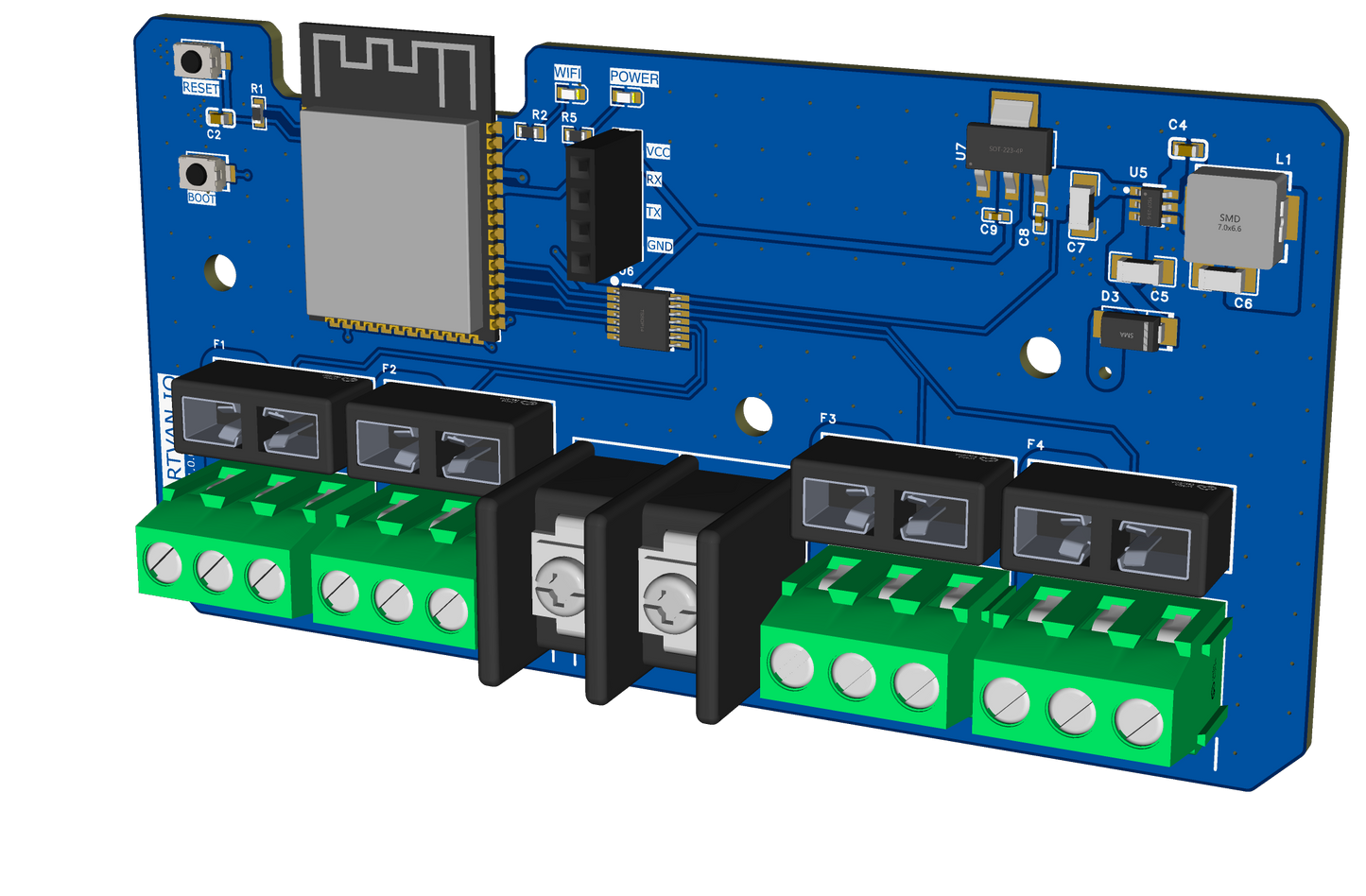 Fused RGB LED Strip Controller (4-Channel)